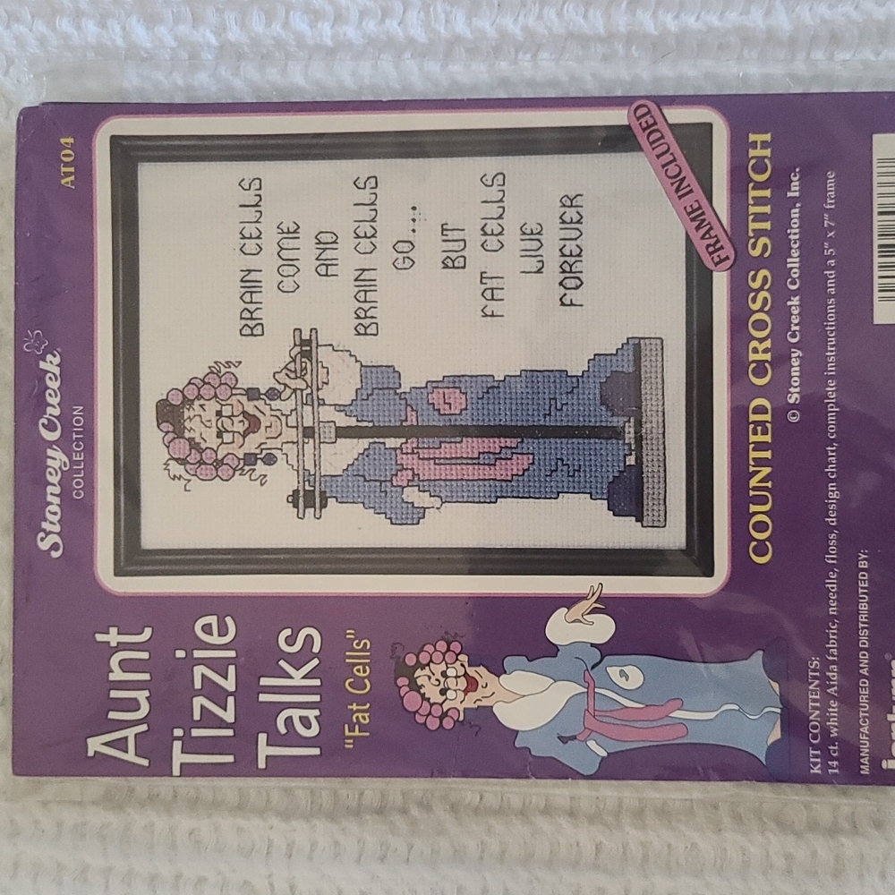 New Vintage 80s funny Cross stitch DIY Kit